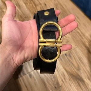 Black Belt with Gold Buckle
